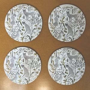 Forest Leopards Drink Coasters - set of 4